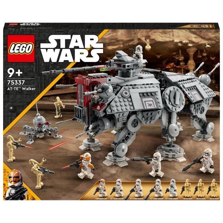 LEGO Star Wars 75337 Le Marcheur AT-TE, Jouet avec 5 Minifigurines, La