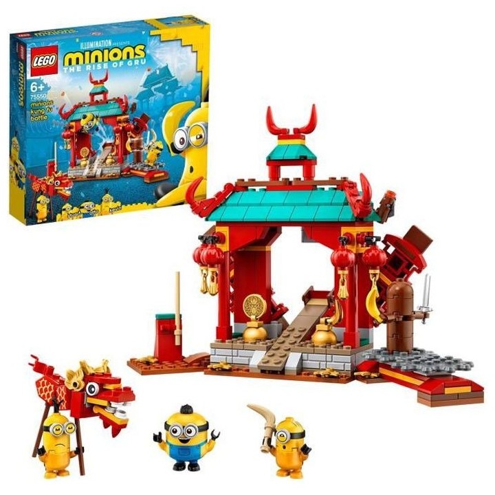 LEGO 75550 Minions Combat de kung-fu des Minions Jouet avec les figuri