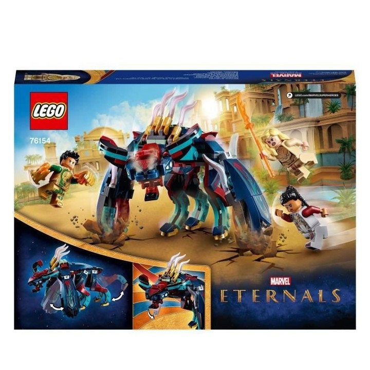 LEGO 76154 Marvel L'Embuscade du Déviant ! Les Éternels, Jouet de Co