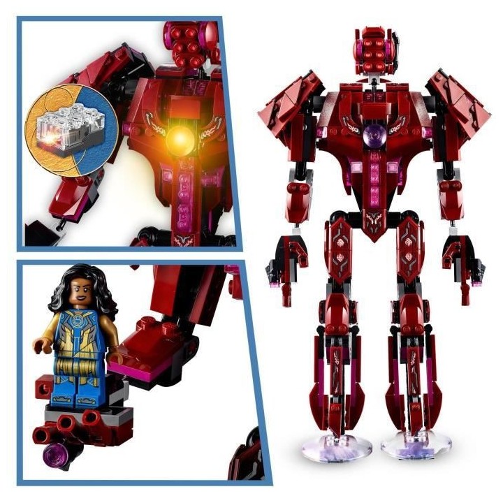 LEGO 76155 Marvel Les Éternels Dans l'Ombre d'Arishem, Kit de Constru
