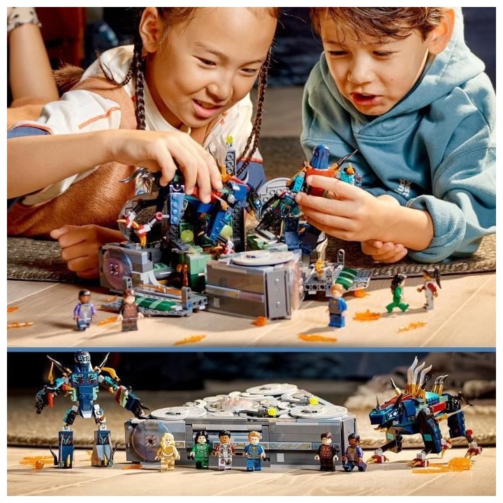 LEGO 76156 Marvel L'ascension du Domo, Jouet de Construction Vaisseau