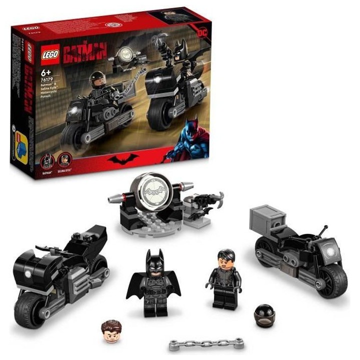 LEGO DC 76179 La Course-Poursuite en Motos de Batman et Selina Kyle, J