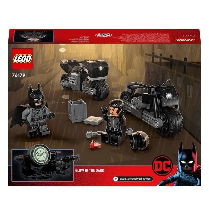 LEGO DC 76179 La Course-Poursuite en Motos de Batman et Selina Kyle, J
