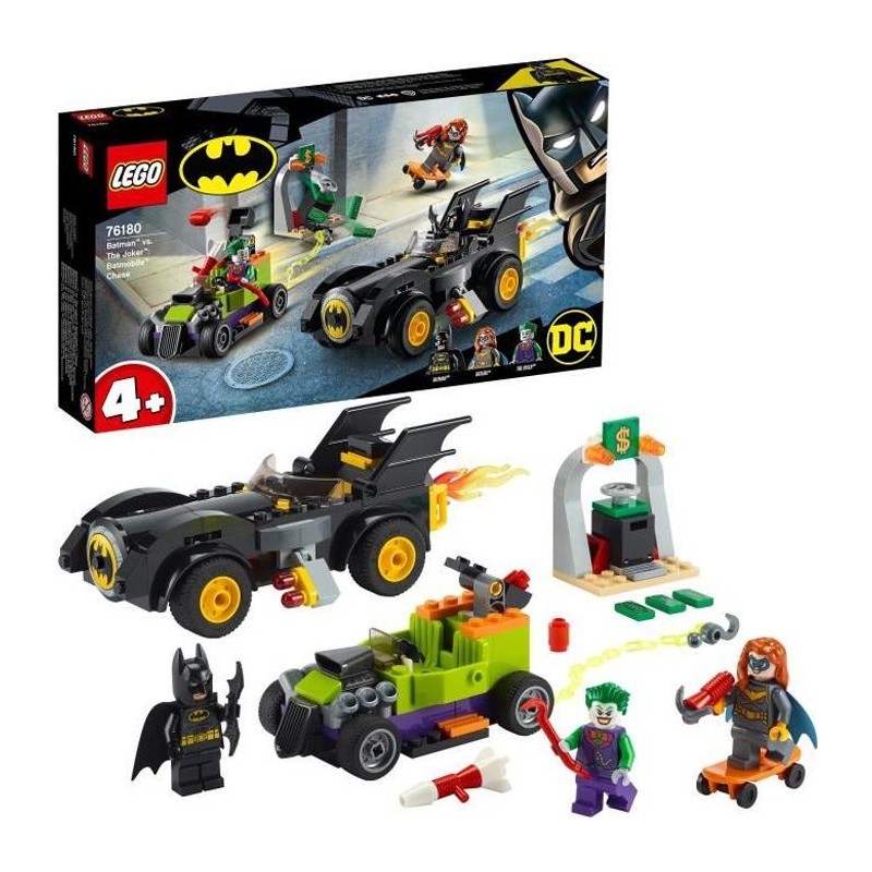 LEGO Batman 76180 Batman contre le Joker : Course-poursuite en Batmobile, Jouet