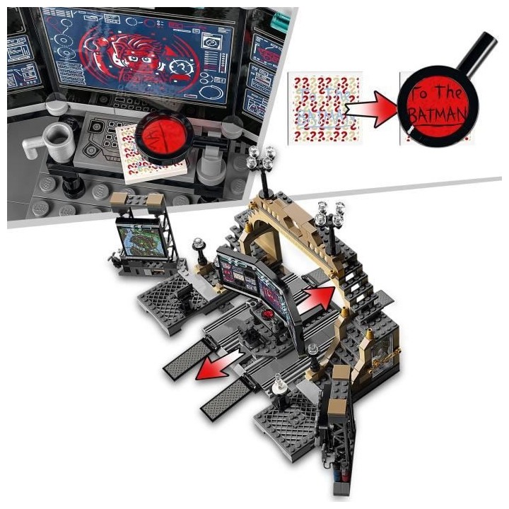 LEGO 76183 DC Batman La Batcave : l'Affrontement du Sphinx, Moto Jouet