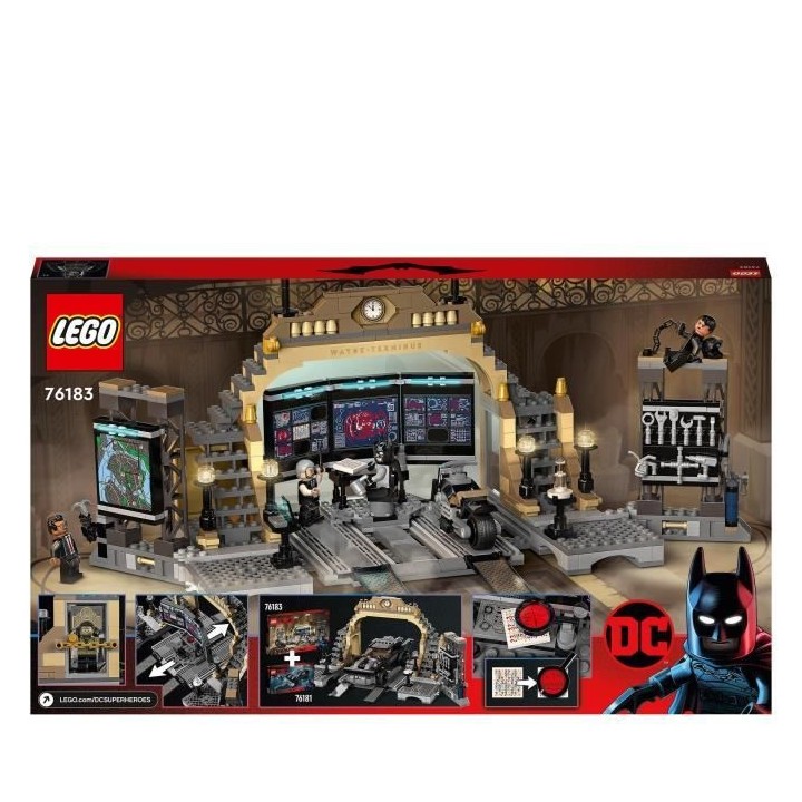 LEGO 76183 DC Batman La Batcave : l'Affrontement du Sphinx, Moto Jouet
