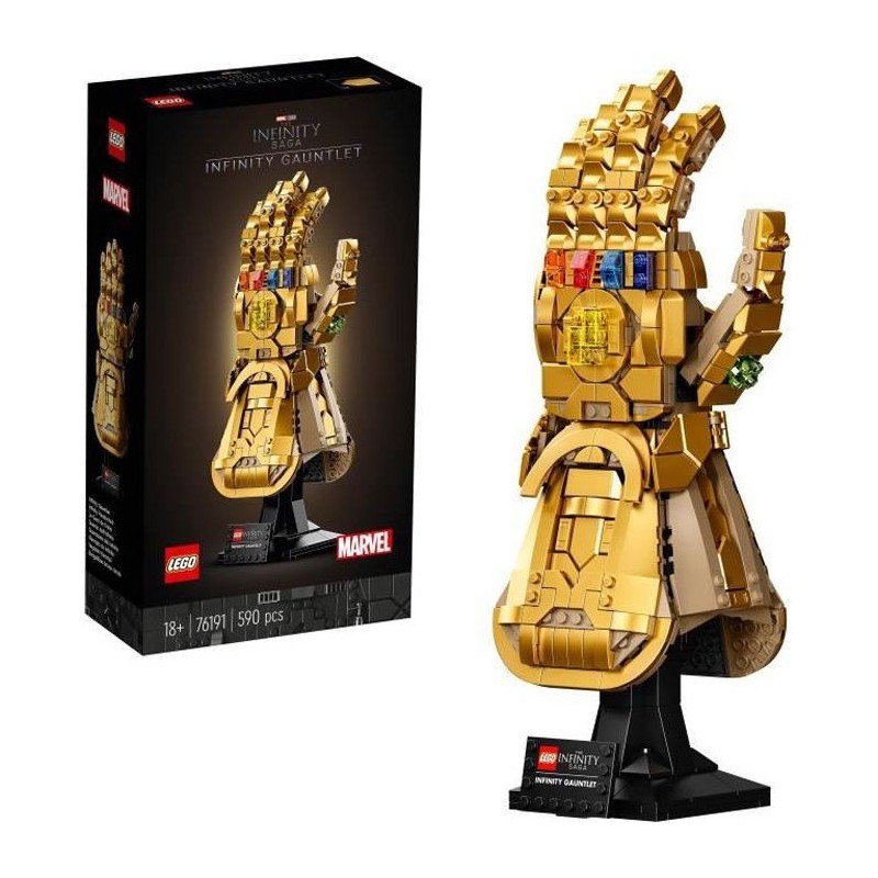 LEGO 76191 Marvel Le Gant de l'infini –Thanos a construire pour Adultes, Cadeau, Décoration