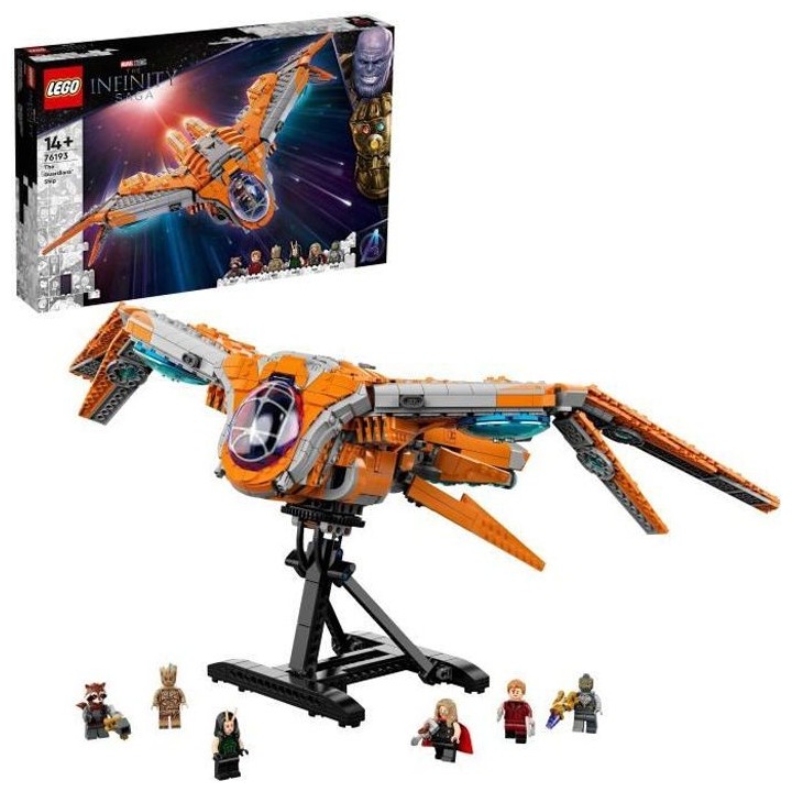 LEGO Marvel 76193 Le Vaisseau des Gardiens, Jouet de Vaisseau Spatial,