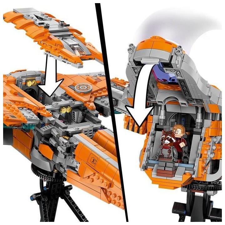 LEGO Marvel 76193 Le Vaisseau des Gardiens, Jouet de Vaisseau Spatial,