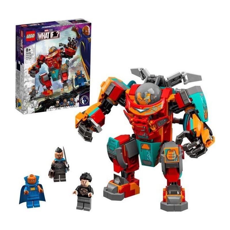 LEGO 76194 Marvel L'Armure Sakaarienne d'Iron Man de Tony Stark, Figurine Marvel pour Enfants âgés de 8 ans et plus