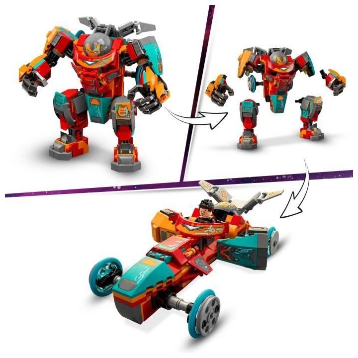 LEGO 76194 Marvel L'Armure Sakaarienne d'Iron Man de Tony Stark, Figur