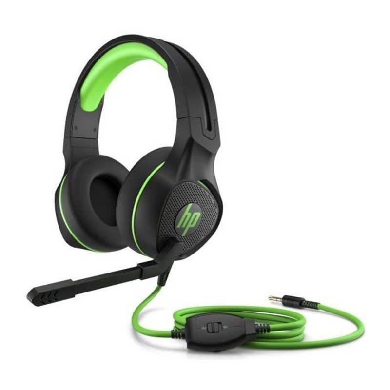 Casque de jeu 400 pour HP Pavilion - Filaire - Noir et vert