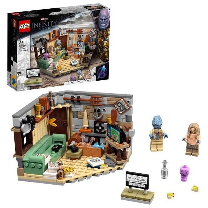 LEGO 76200 Marvel Le nouvel Asgard de Bro Thor, Figurines Marvel Bro T