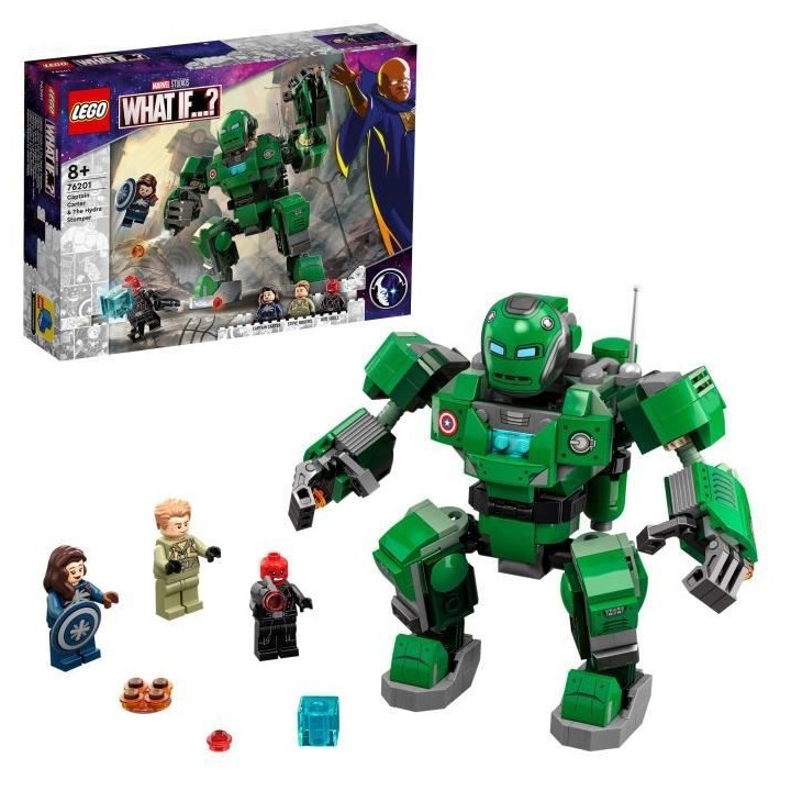 LEGO 76201 Marvel L'Agent Carter et le Marcheur d'Hydra avec Figurines