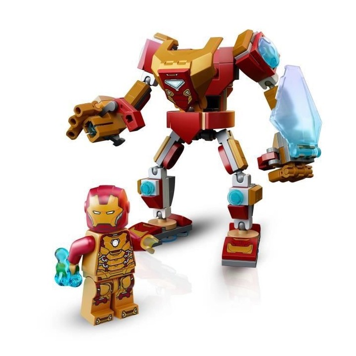 LEGO 76203 Marvel L'Armure Robot d'Iron Man, Set Figurine Action Aveng