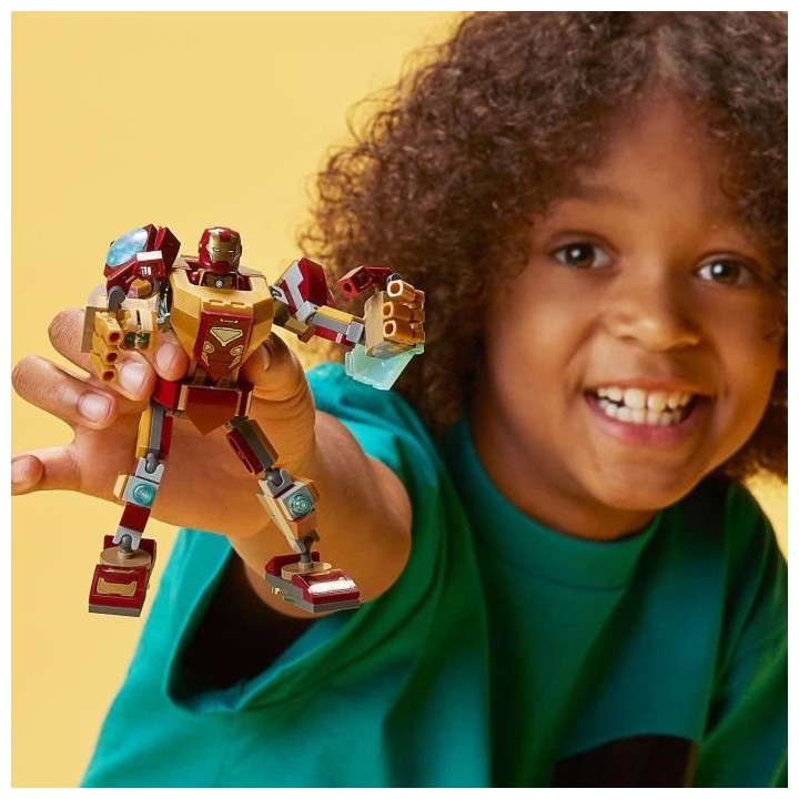 LEGO 76203 Marvel L'Armure Robot d'Iron Man, Set Figurine Action Aveng
