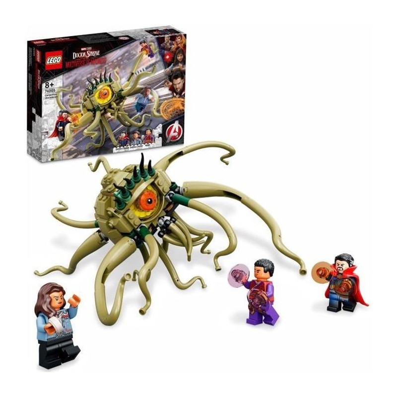 LEGO 76205 Marvel L'Attaque de Gargantos, Jouet de Construction Dr Strange avec Monstre Pieuvre pour Enfants +8 ans