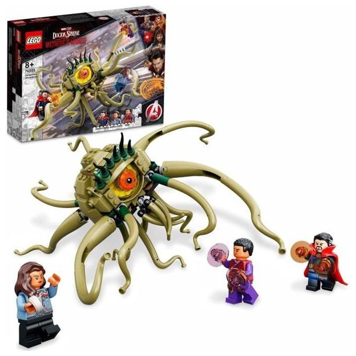 LEGO 76205 Marvel L'Attaque de Gargantos, Jouet de Construction Dr Str