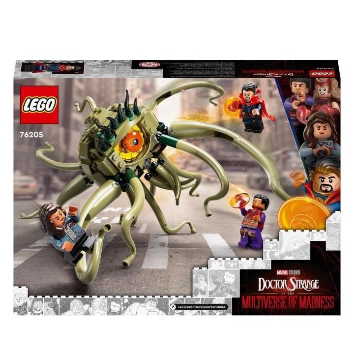 LEGO 76205 Marvel L'Attaque de Gargantos, Jouet de Construction Dr Str