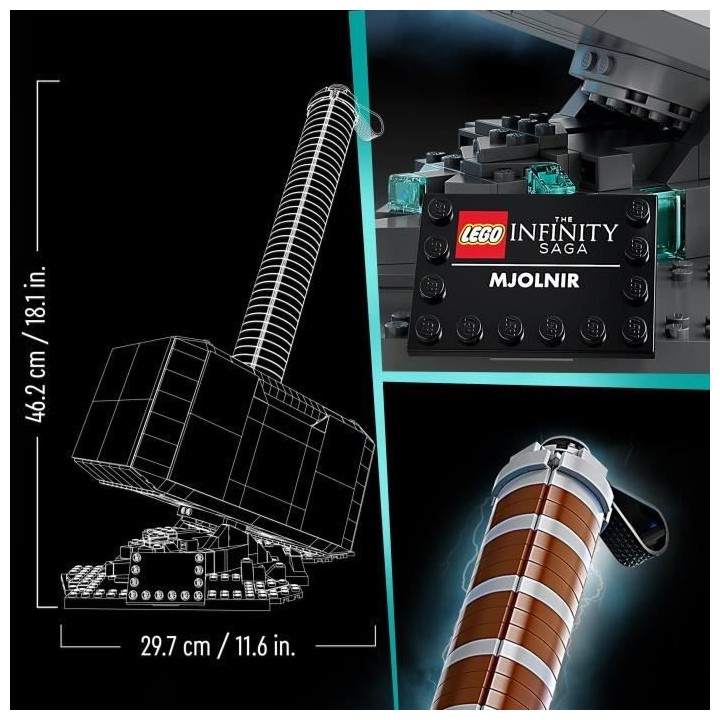 LEGO 76209 Marvel Le Marteau De Thor?, Maquette a Construire, Avengers