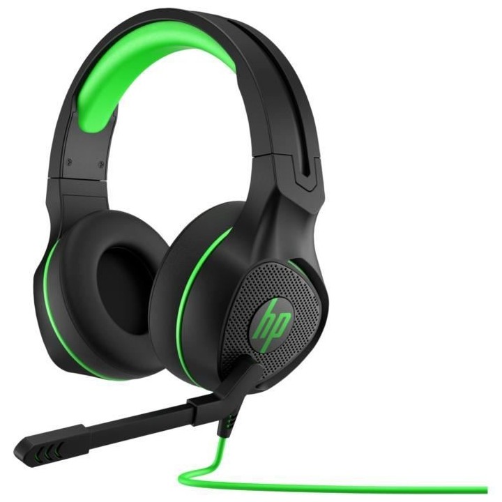 Casque de jeu 400 pour HP Pavilion - Filaire - Noir et vert