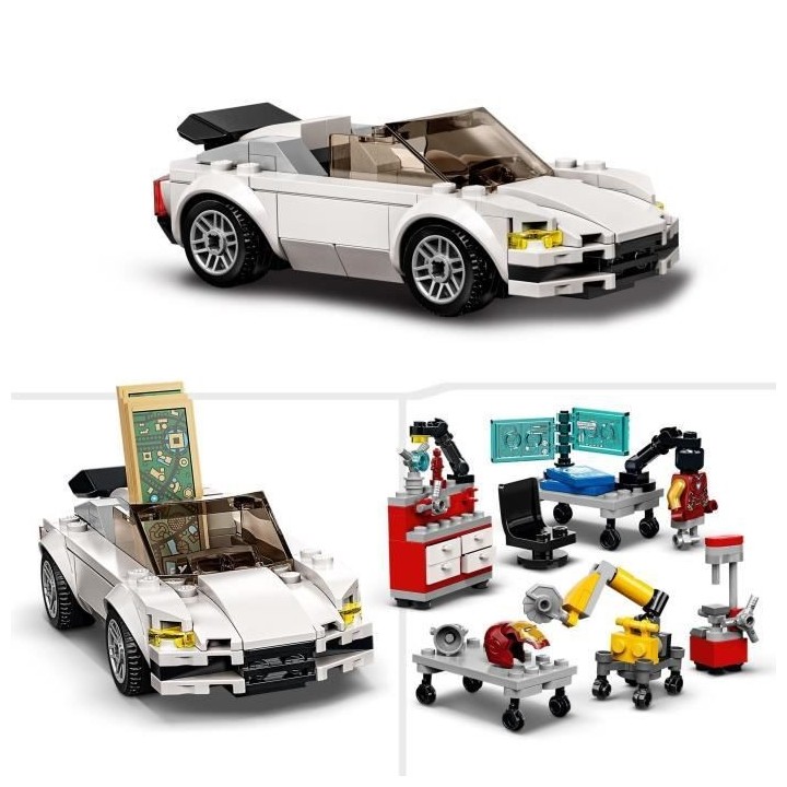 LEGO Marvel 76216 L'Armurerie d'Iron Man, Jouet a Construire, Minifigu