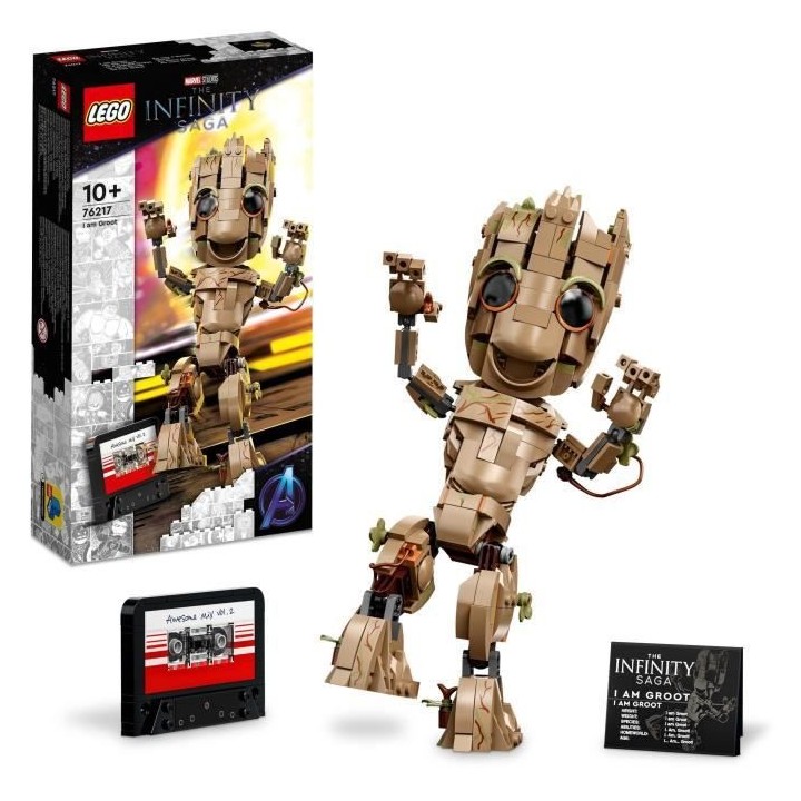 LEGO Marvel 76217 Je s'Appelle Groot, Figurine sur Les Gardiens de la