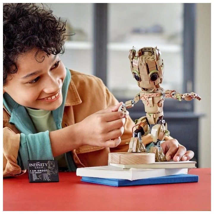 LEGO Marvel 76217 Je s'Appelle Groot, Figurine sur Les Gardiens de la