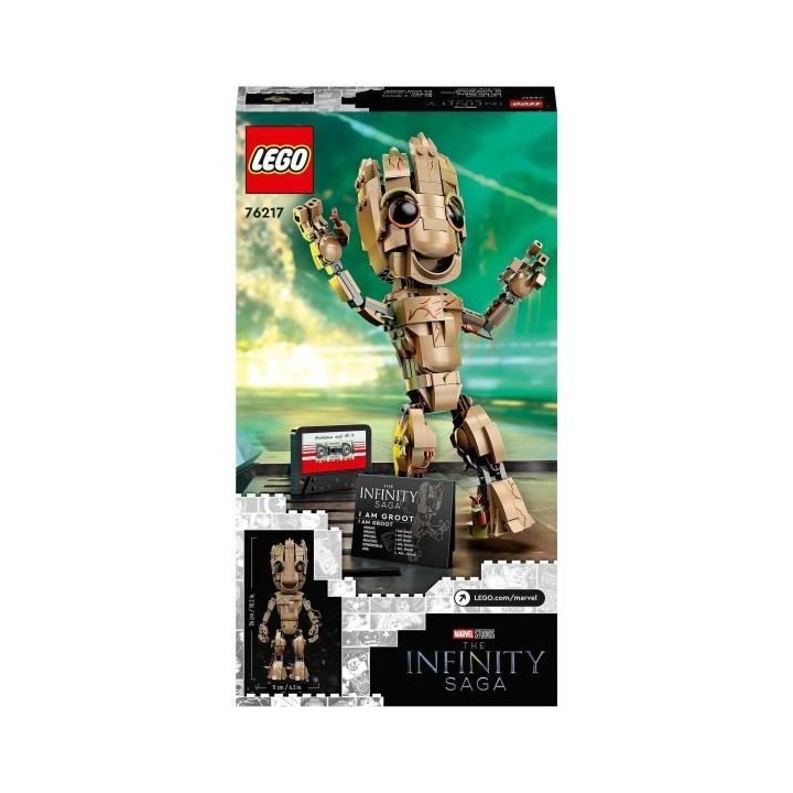 LEGO Marvel 76217 Je s'Appelle Groot, Figurine sur Les Gardiens de la