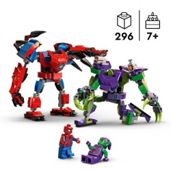 LEGO Marvel 76219 Spider-Man et le Bouffon Vert, Le Combat des Robots, Jouet de Construction pour Enfants de 7 Ans et Plus