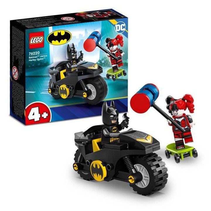 LEGO DC Batman 76220 Batman vs. Harley Quinn, Figurines et Jouet de Mo
