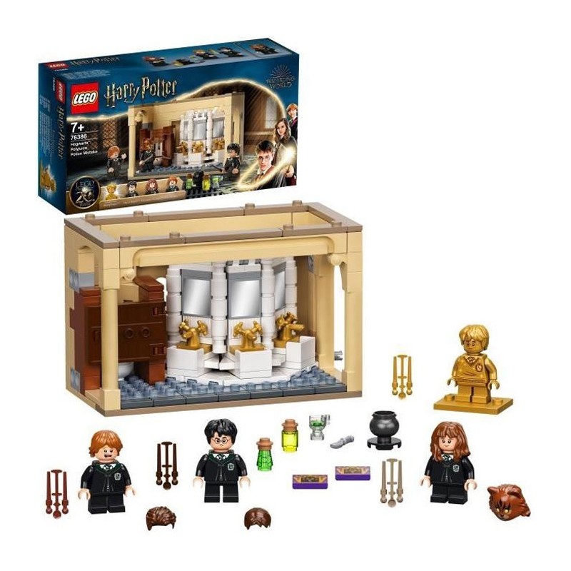 LEGO 76386 Harry Potter™ Poudlard : l'erreur de la potion Polynectar, Jeu de Construction avec Mini Figurines édition 20eme A