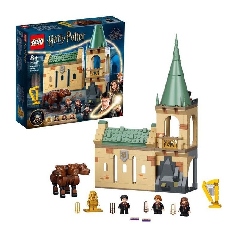 LEGO 76387 Harry Potter™ Poudlard : rencontre avec Touffu, Jeu de Construction avec le Chien a 3 tetes et une Figurine 20eme A