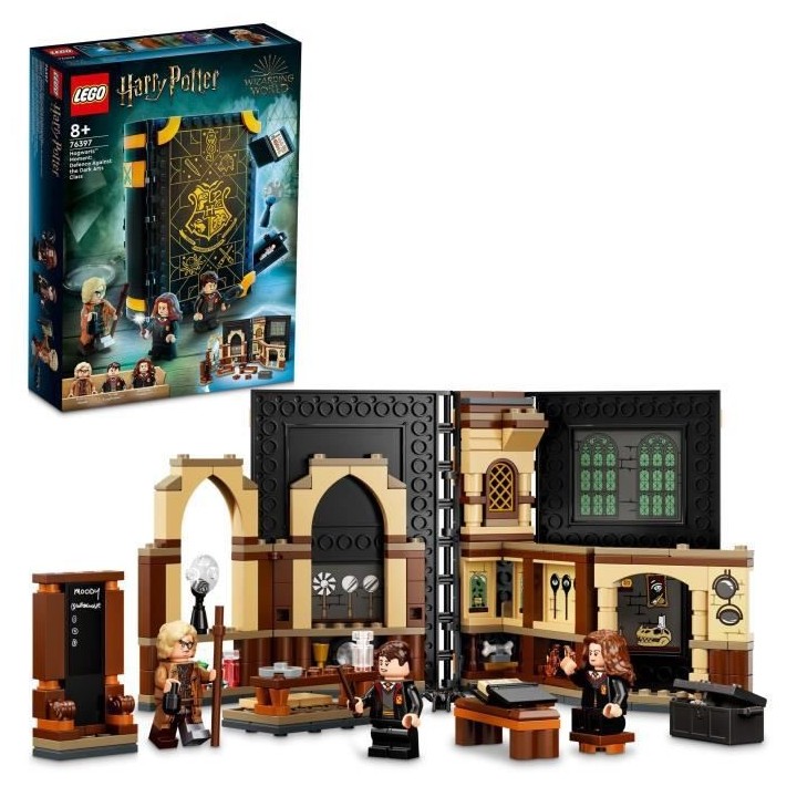 LEGO 76397 Harry Potter Poudlard : Le Cours De Défense, Livre Jouet d