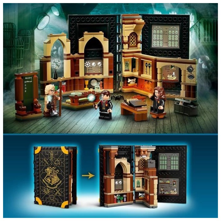 LEGO 76397 Harry Potter Poudlard : Le Cours De Défense, Livre Jouet d