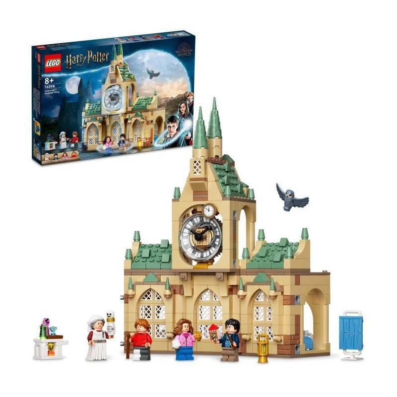 LEGO 76398 Harry Potter L'Infirmerie De Poudlard, Château et Tour de l'Horloge, Prisonnier d'Azkaban, Avec Ron Weasley