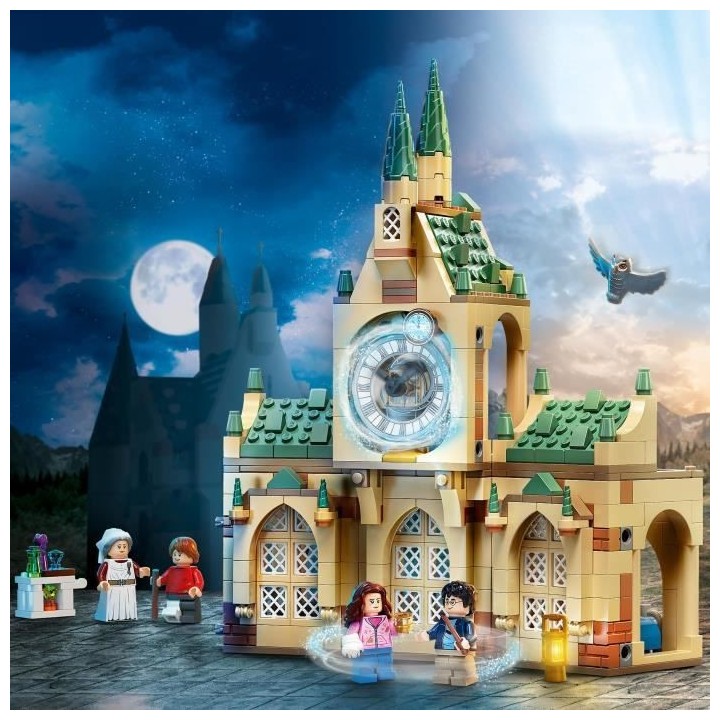 LEGO 76398 Harry Potter L'Infirmerie De Poudlard, Château et Tour de