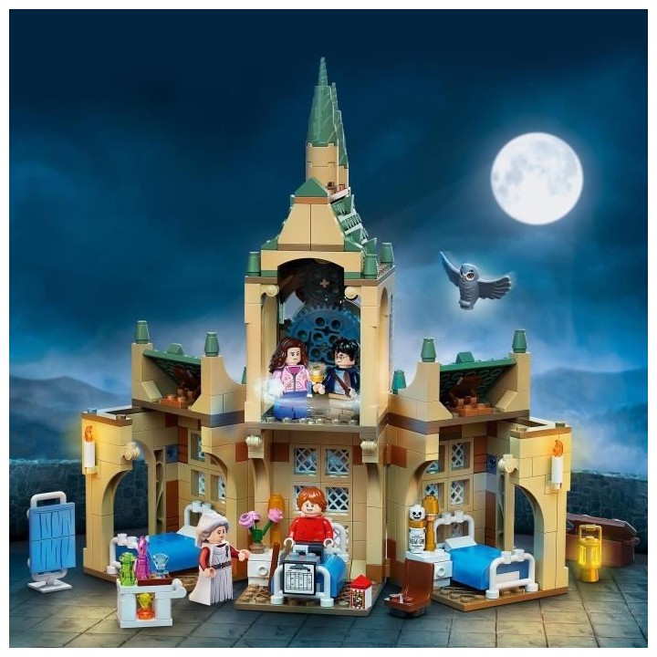 LEGO 76398 Harry Potter L'Infirmerie De Poudlard, Château et Tour de