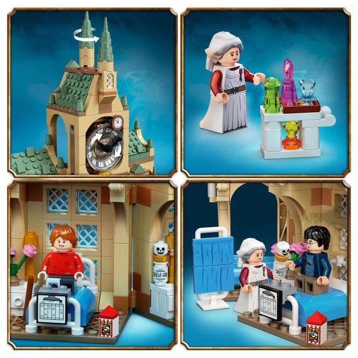 LEGO 76398 Harry Potter L'Infirmerie De Poudlard, Château et Tour de