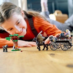 LEGO 76400 Harry Potter La Diligence et les Sombrals de Poudlard, Jouet et Minifigurine de Chevaux et de Caleche des 7 ans