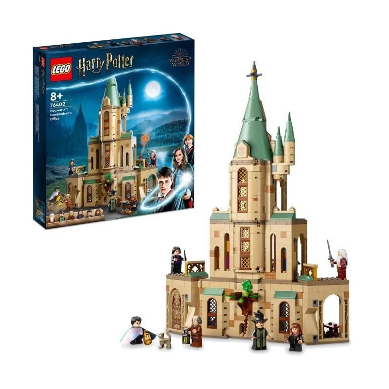 LEGO 76402 Harry Potter Poudlard : le Bureau de Dumbledore, Minifigurines avec le Choixpeau et l'Épée de Gryffondor