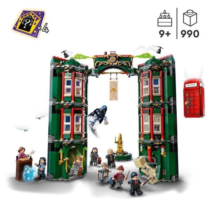 LEGO 76403 Harry Potter Le Ministere de la Magie, 12 Minifigurines et
