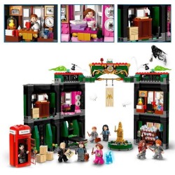 LEGO 76403 Harry Potter Le Ministere de la Magie, 12 Minifigurines et une Fonction de Transformation, Idée de Cadeau