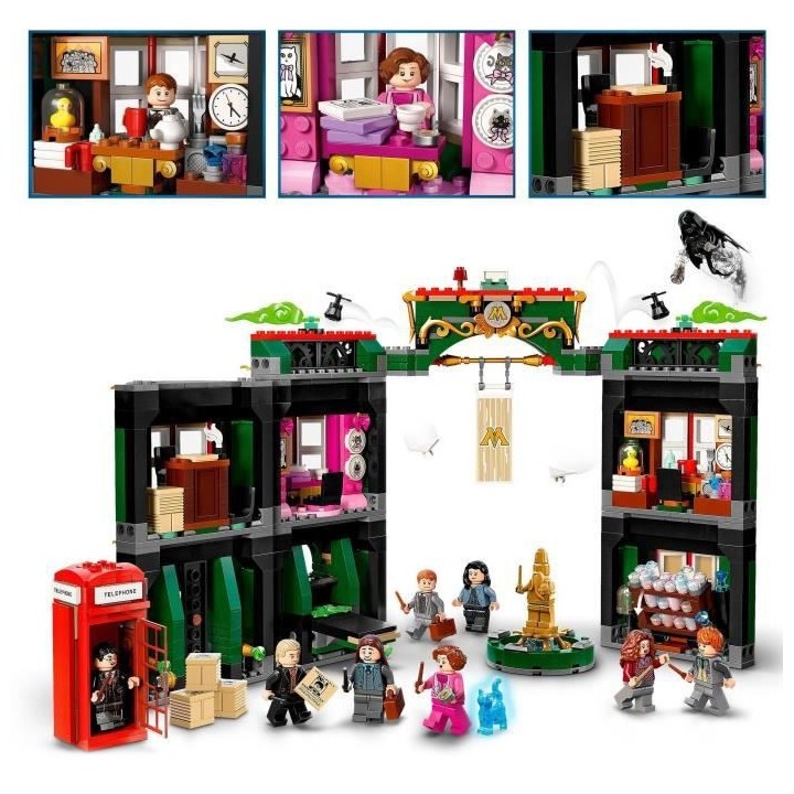 LEGO 76403 Harry Potter Le Ministere de la Magie, 12 Minifigurines et