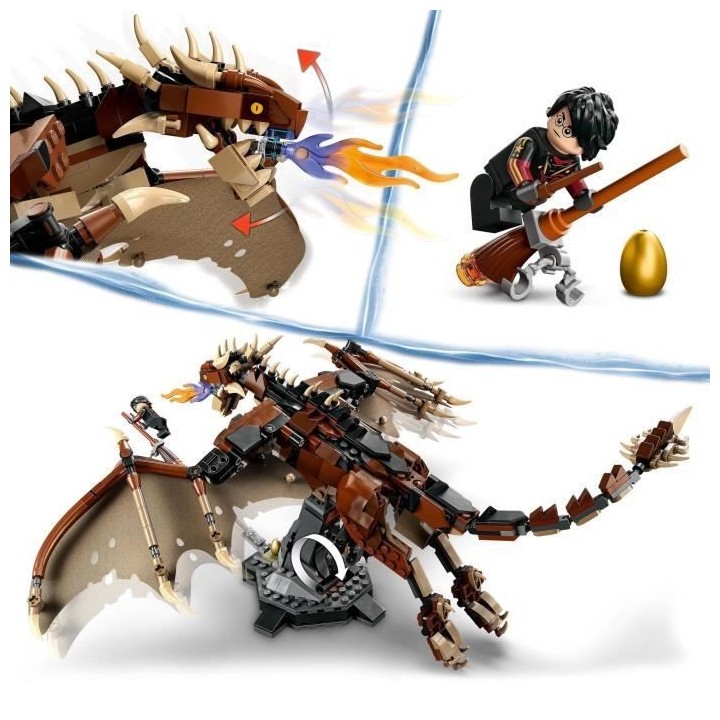 LEGO 76406 Harry Potter Le Magyar a Pointes, Figurine et Jouet de Drag