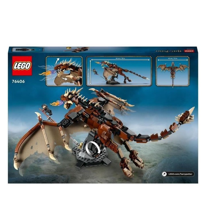 LEGO 76406 Harry Potter Le Magyar a Pointes, Figurine et Jouet de Drag