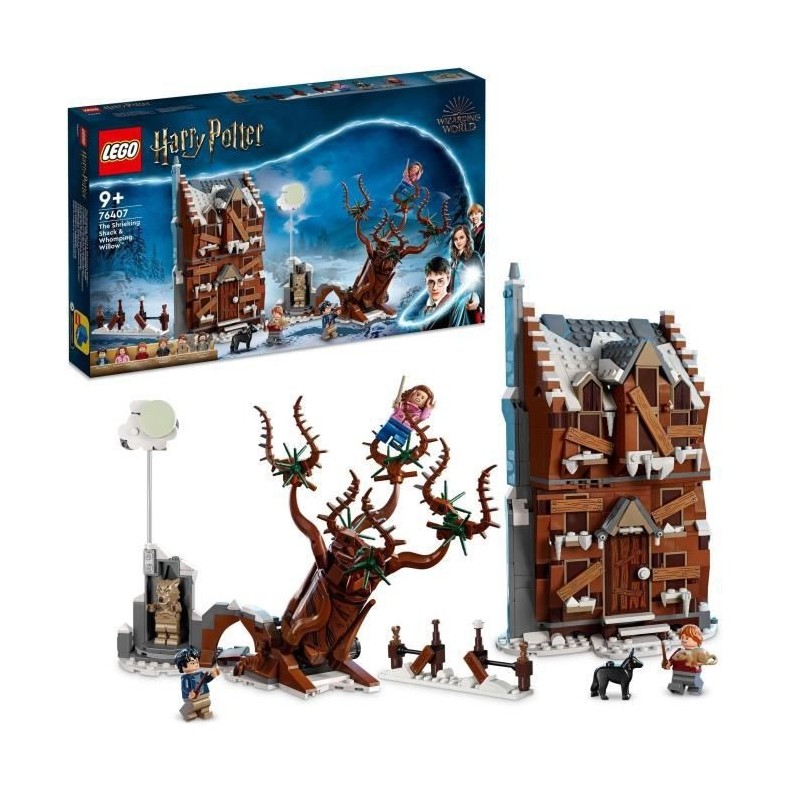 LEGO 76407 Harry Potter La Cabane Hurlante et le Saule Cogneur, Jouet sur Prisonnier d'Azkaban, Set pour Enfants de 9 ans, Cadea