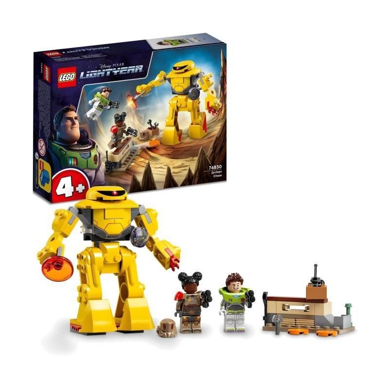 LEGO Buzz l'Éclair de Disney et Pixar 76830 La Poursuite de Zyclops, avec Jouet Robot