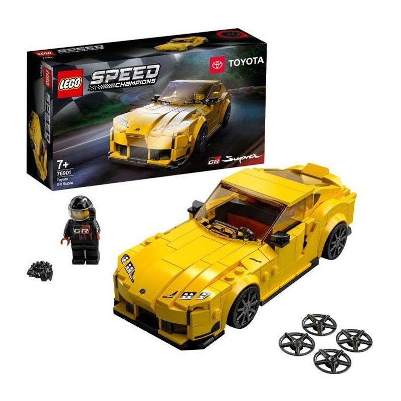 LEGO 76901 Speed Champions Toyota GR Supra – jouet voiture de course avec pilote, enfant 7 ans et plus