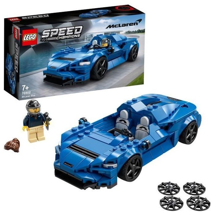 LEGO 76902 Speed Champions McLaren Elva jouet voiture de course, objet